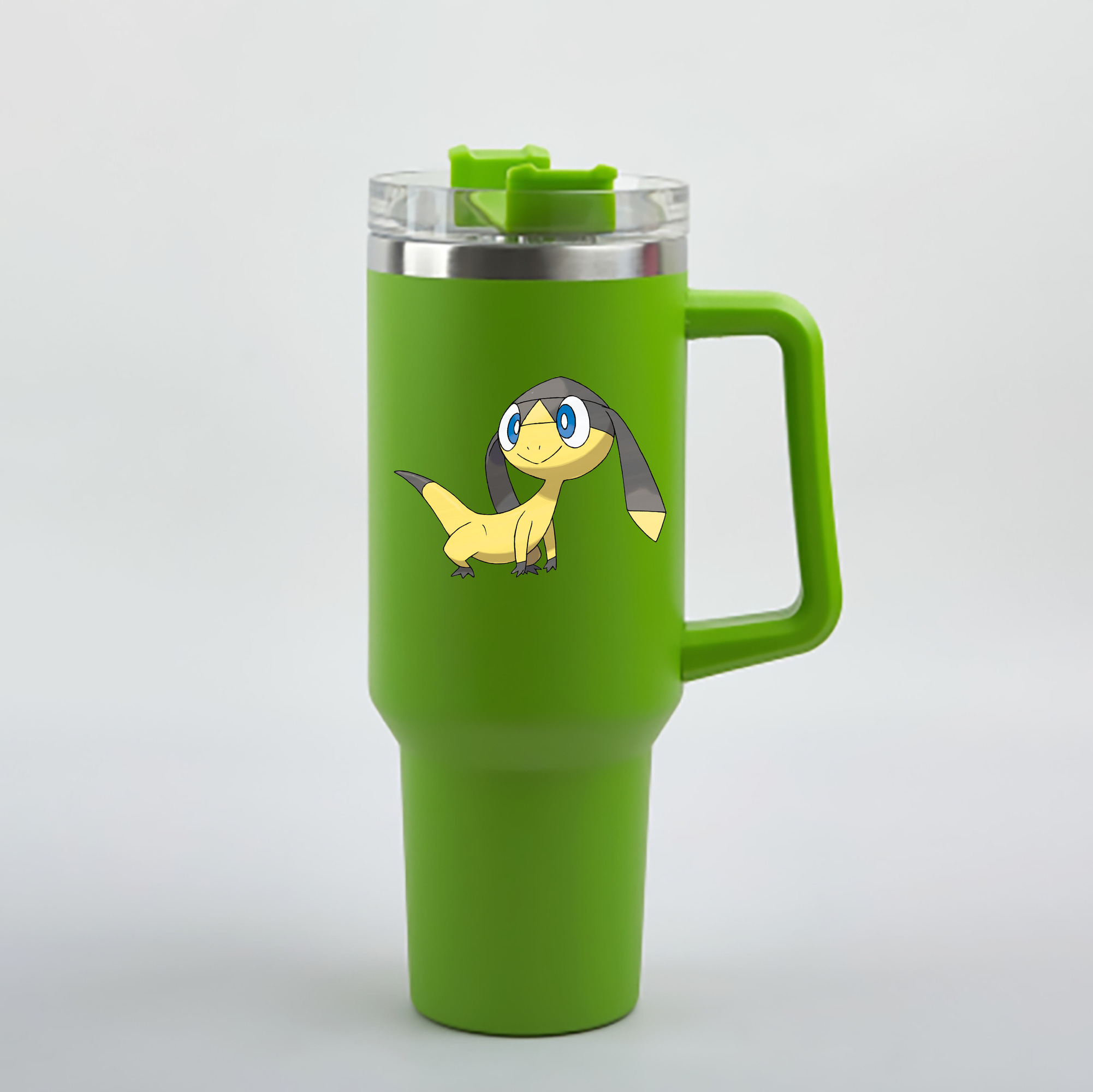 （画像用） ポケットモンスター Pokémon 1200mL車用タンブラー - クリスタルステッカー（プラスチックストロー付き）
